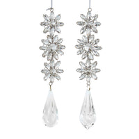 Snowflake With Clear Drop Ornaments
