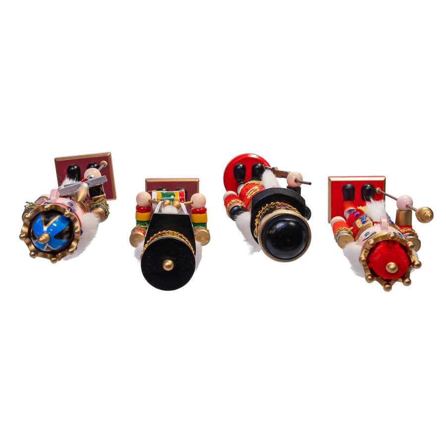 11" Blue, Green, Gold & Red Nutcrackers