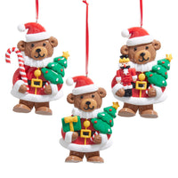 Bear In Santa Suit Ornaments