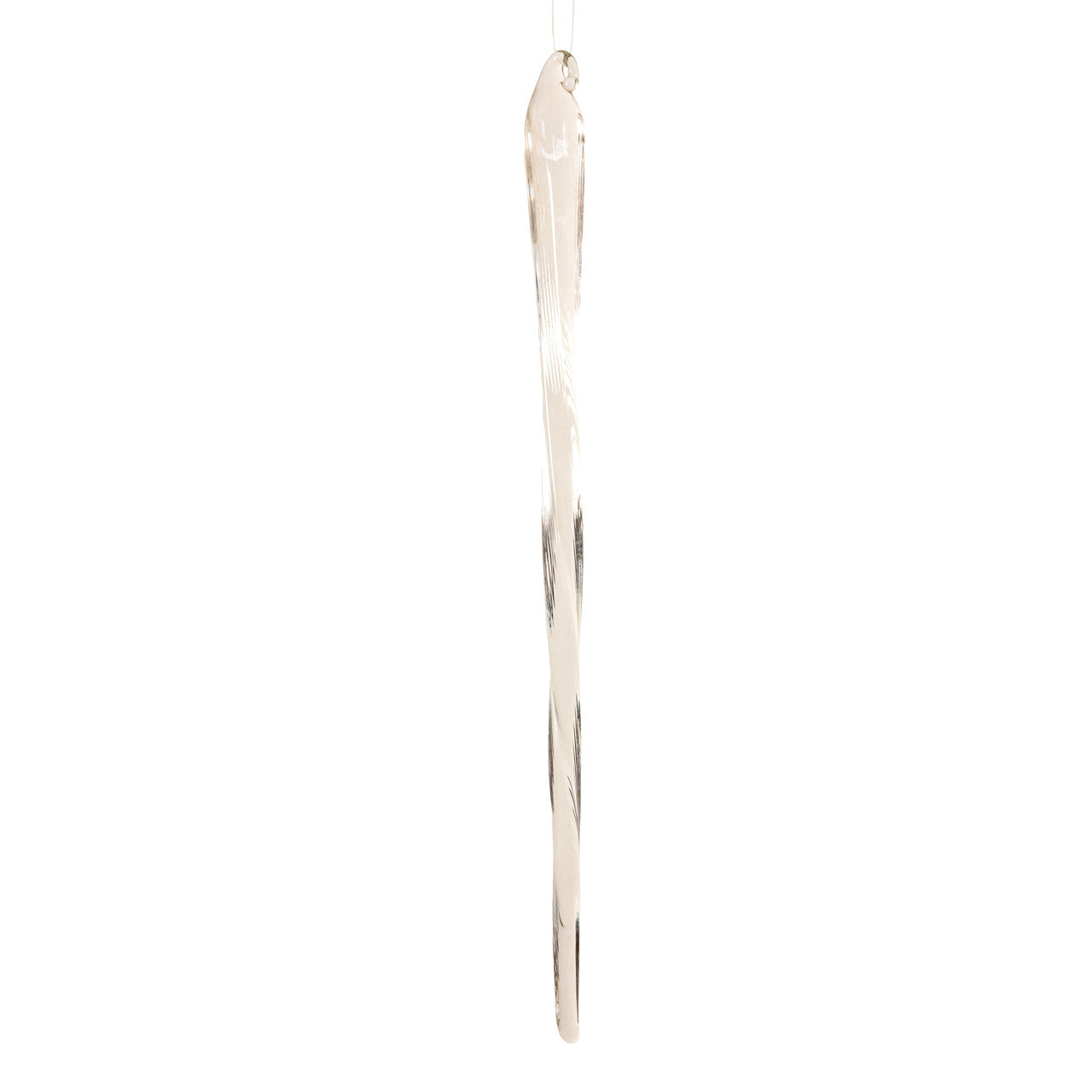 Glass Clear Twist Icicle Ornaments
