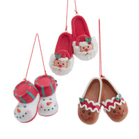 Holiday Slippers Ornaments
