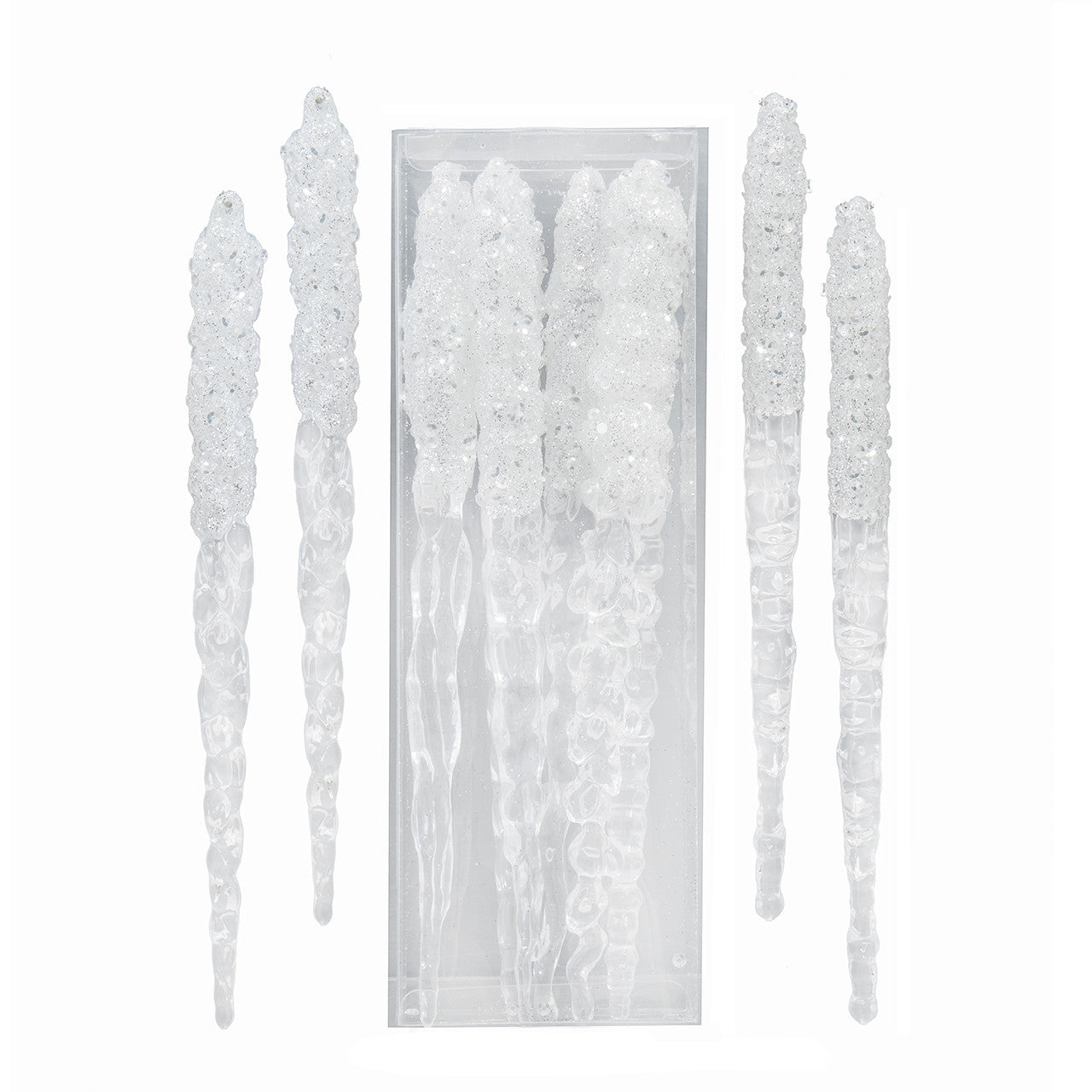 Iridescent Icicle Ornaments