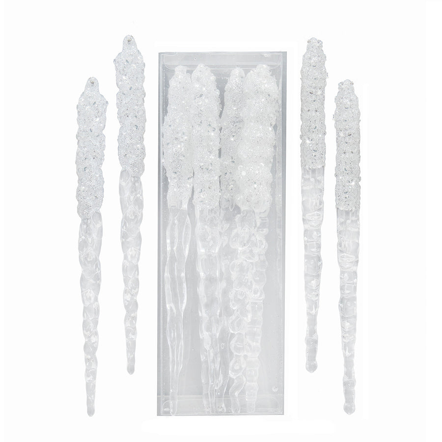 Iridescent Icicle Ornaments