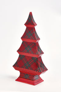 Pagoda-Shaped Tree With Tartan Decal