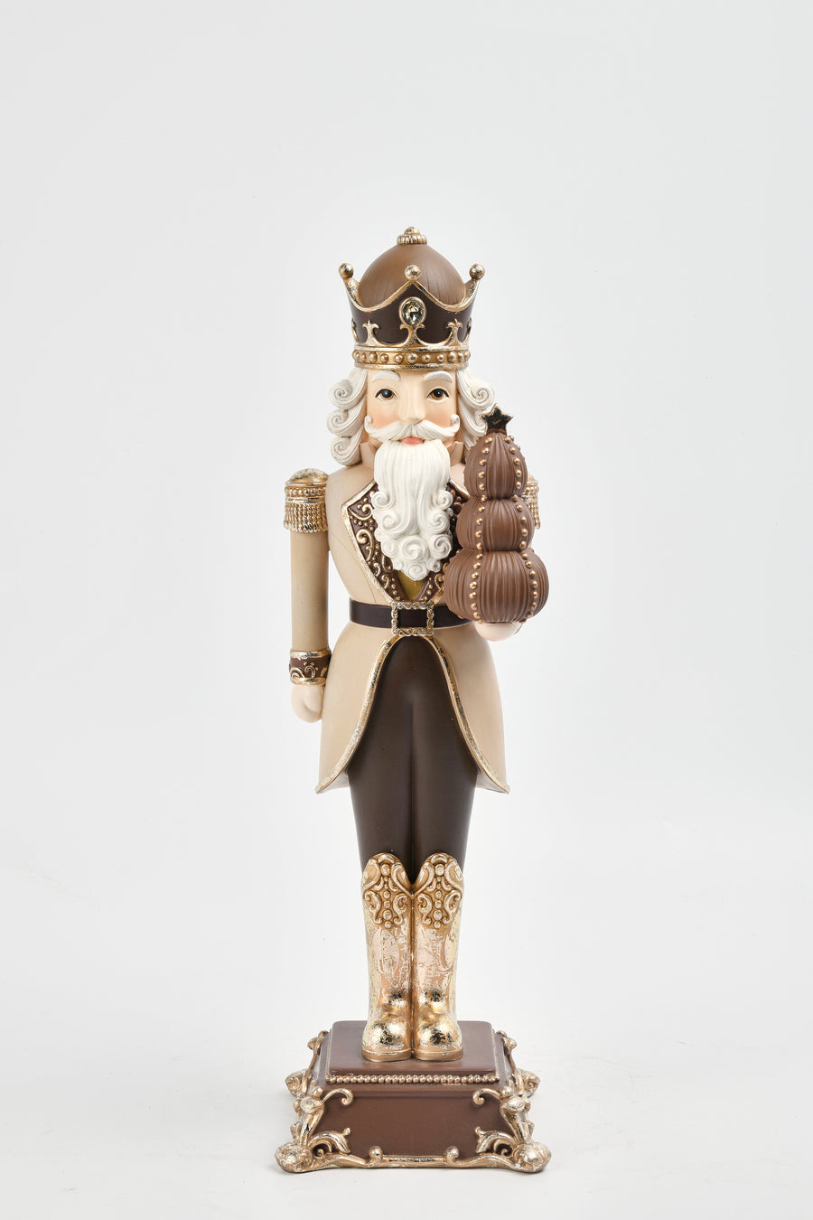 Sm. Nutcracker Holding Xmas Tree