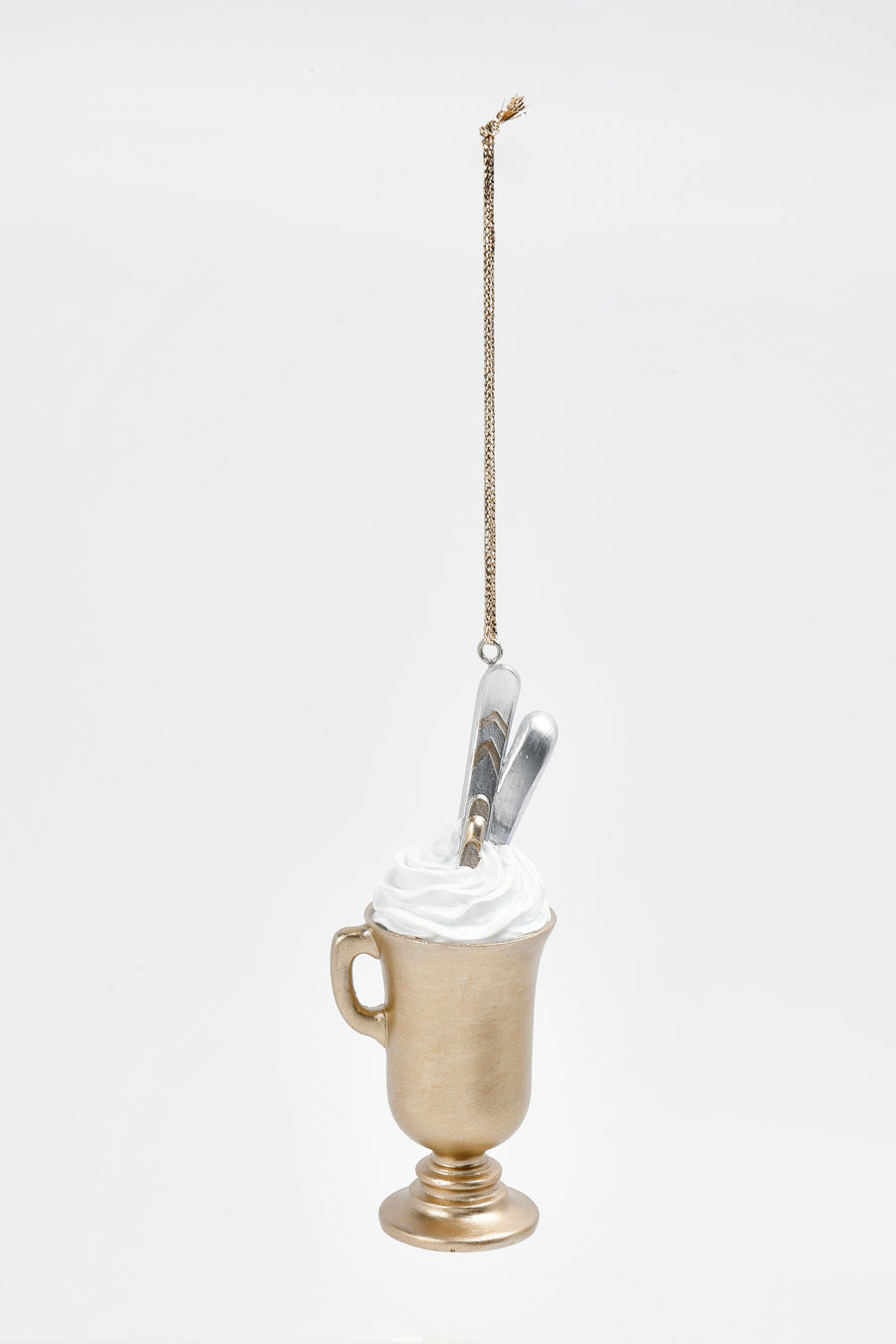 Hot Chocolate With Ski Boards Ornament