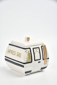 Ski Gondola Cookie Jar With Decal