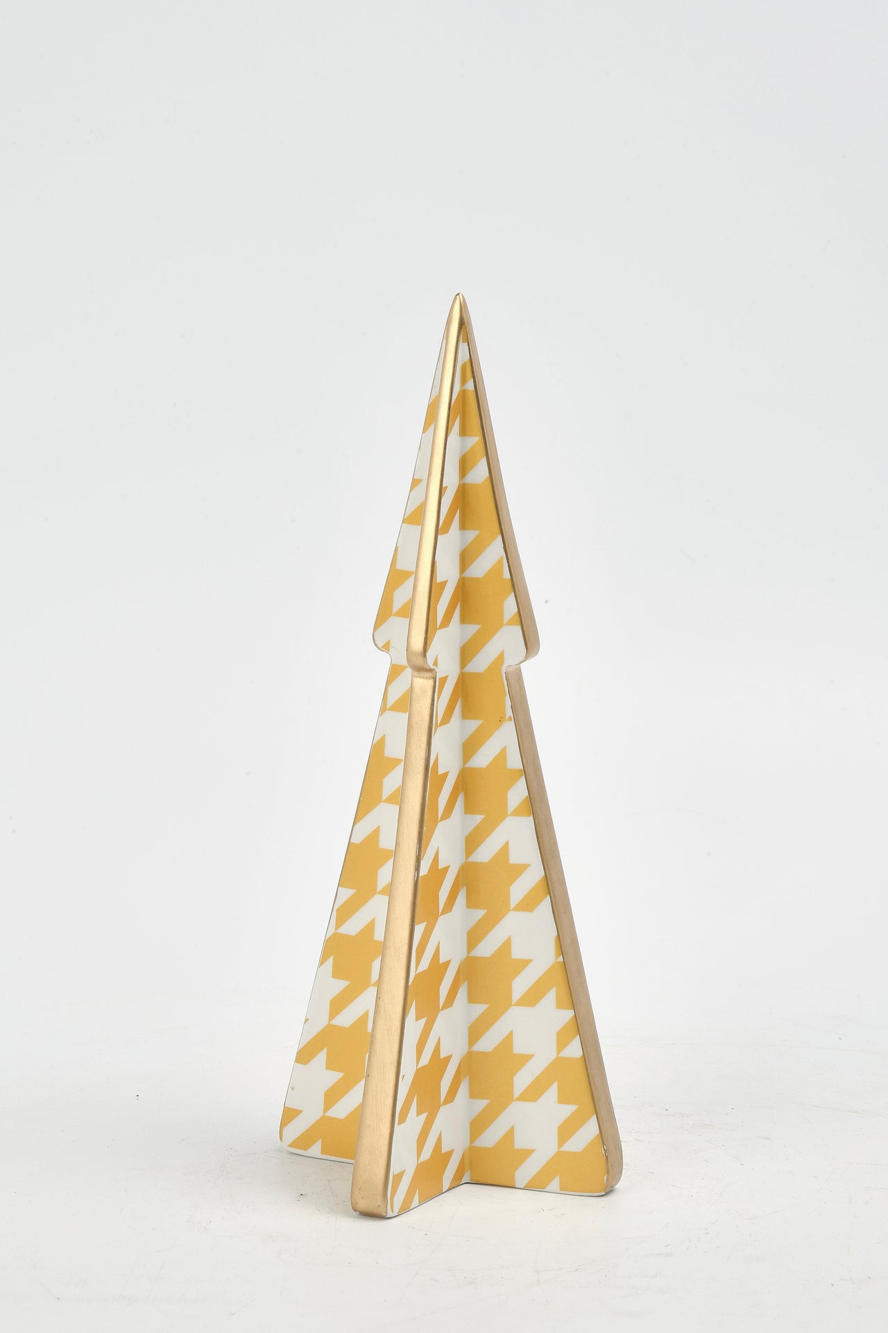 Sm. Xmas Tree With Houndstooth Decal