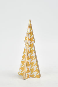 Sm. Xmas Tree With Houndstooth Decal