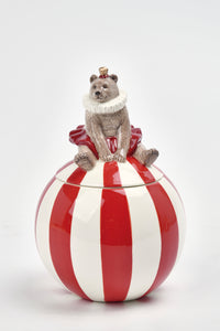 Circus Bear On Ball Candy Box
