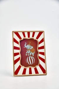 Photo Frame With Stripe Pattern Decal
