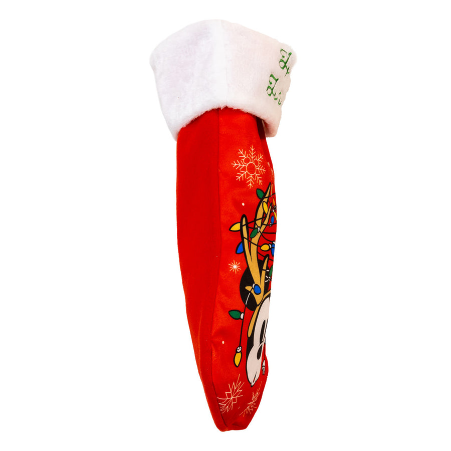 Disney© Vintage "Happy Holidays" Mickey Reindeer Stocking