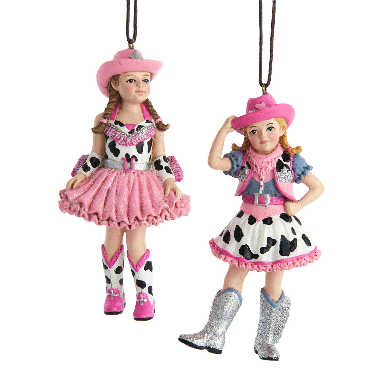 Pink Cowgirl Ornaments