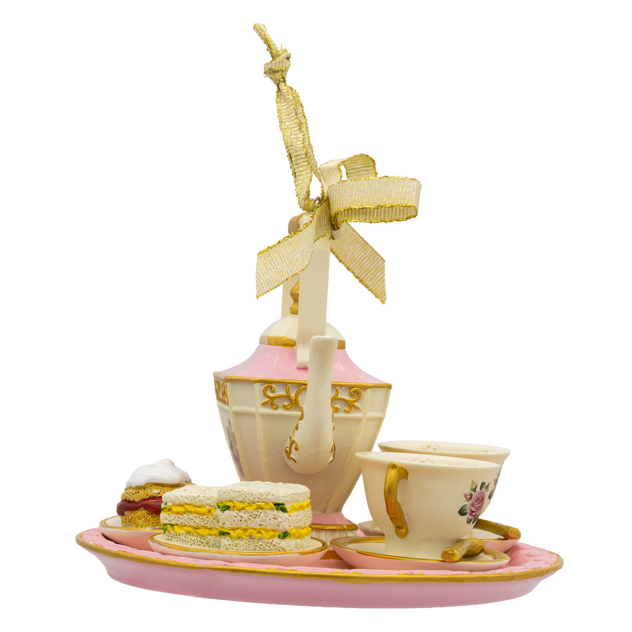 Rose Pink Afternoon Tea Set Ornament