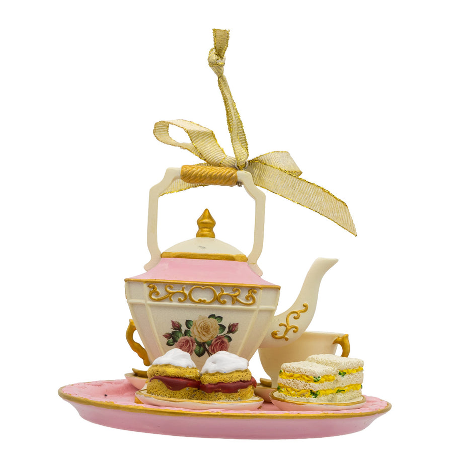 Rose Pink Afternoon Tea Set Ornament