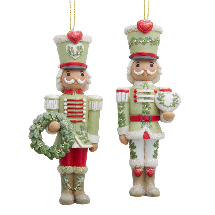 Mistletoe Kisses Nutcracker Ornaments