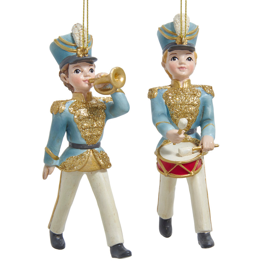 5.25" Ballet Boy & Girl Soldier Ornaments