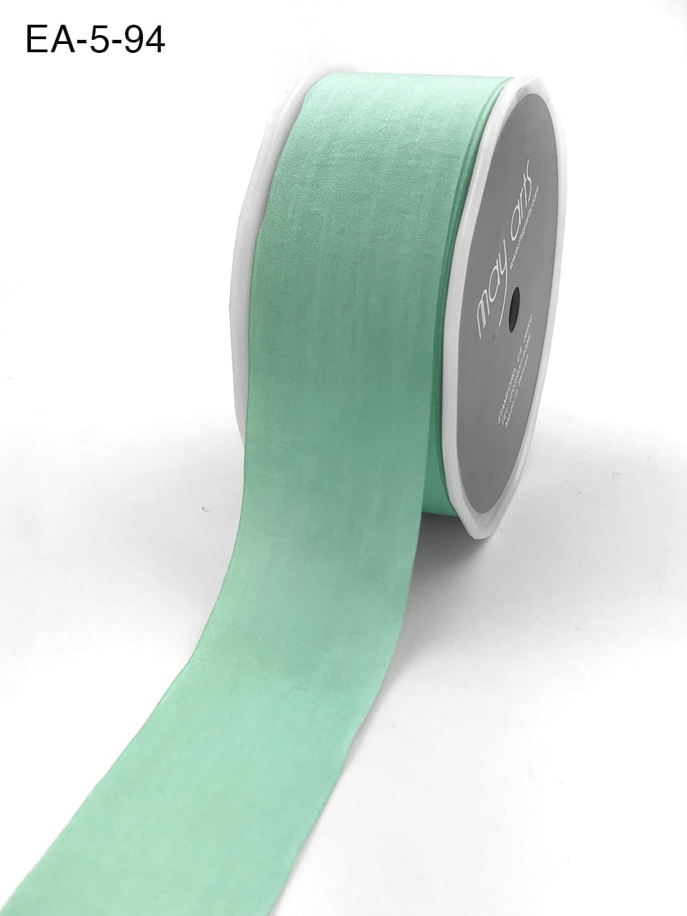 1.5 Inch Wrinkled Faux Silk Ribbon with Cut Edge – EA-5-94 ROBINS EGG BLUE (NEW)