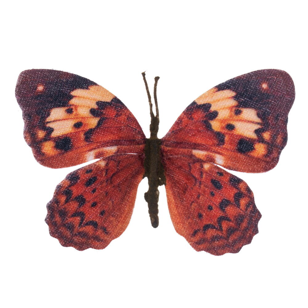 4.5" Coppr/Brwn/Tan Butterfly Clip