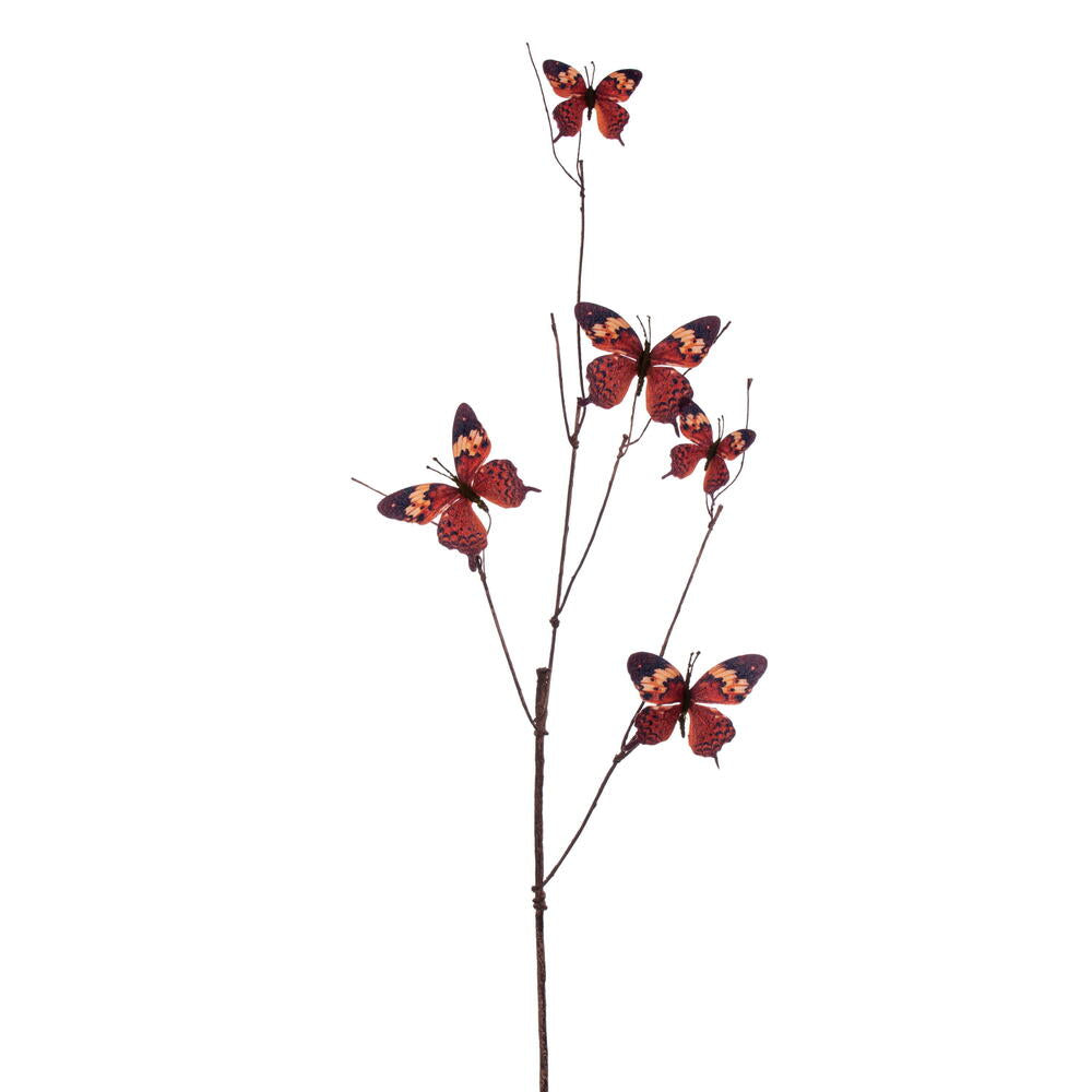 37" Coppr/Brwn/Tan Butterfly Spray