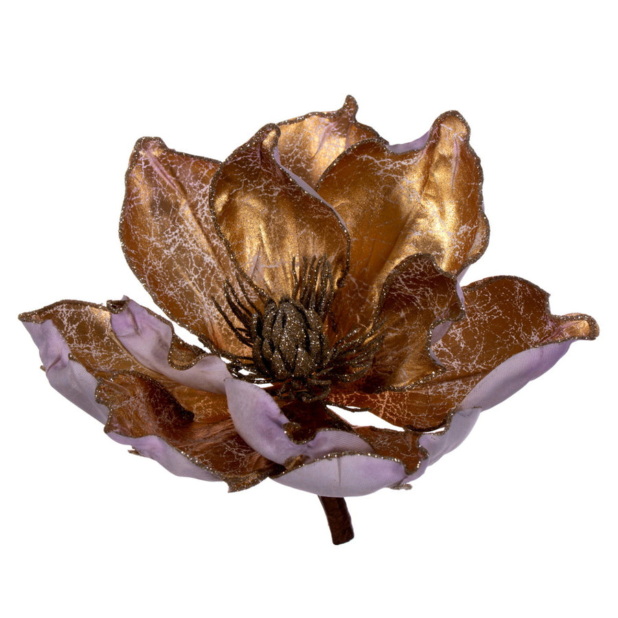 7" Champagne Gold Glitter Magnolia