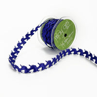 3/4 Inch Original Satin Cut Out Banner Ribbon with Cut Sealed Edge – EX11 PURPLE UNICORN (NEW)