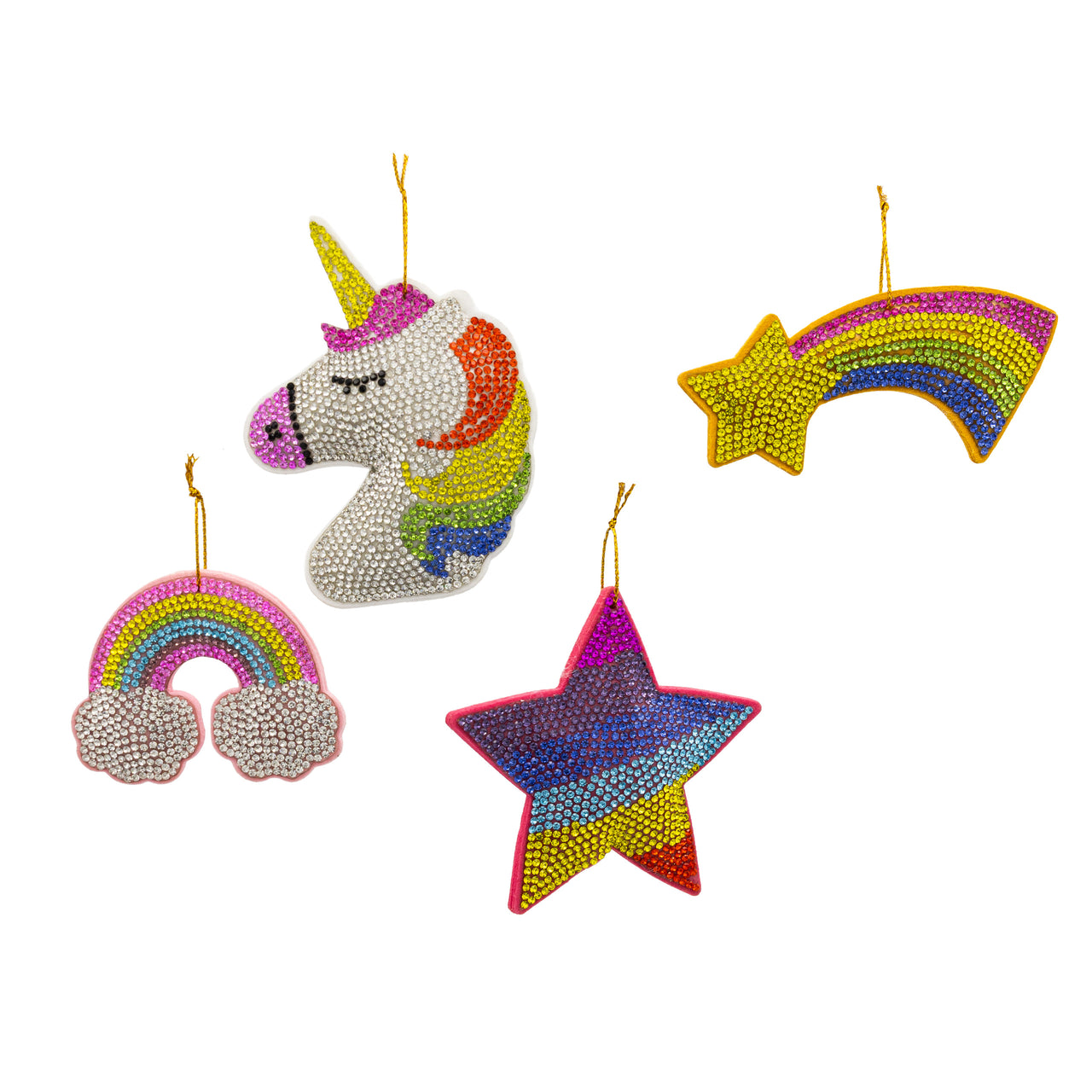 Bedazzled Collection™ Unicorn, Rainbow & Star Ornaments