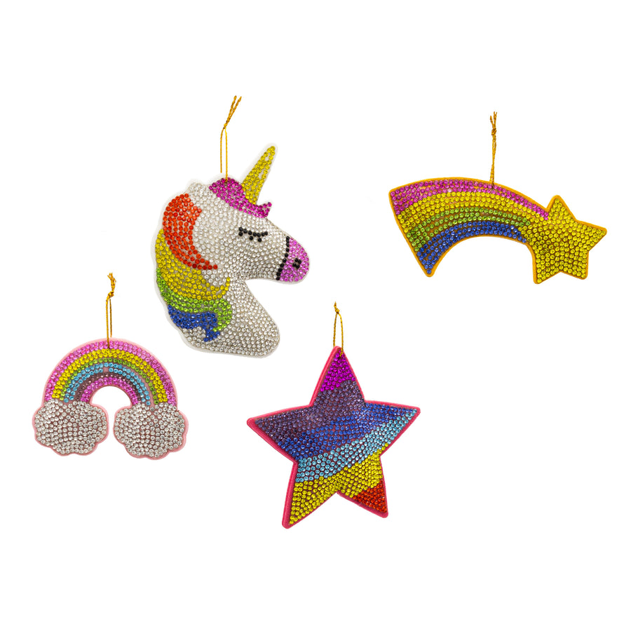 Bedazzled Collection™ Unicorn, Rainbow & Star Ornaments