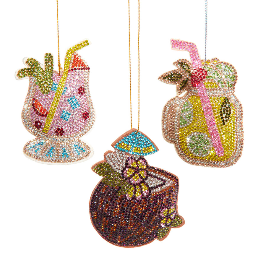 Bedazzled Collection™ Tropical Drink Ornaments
