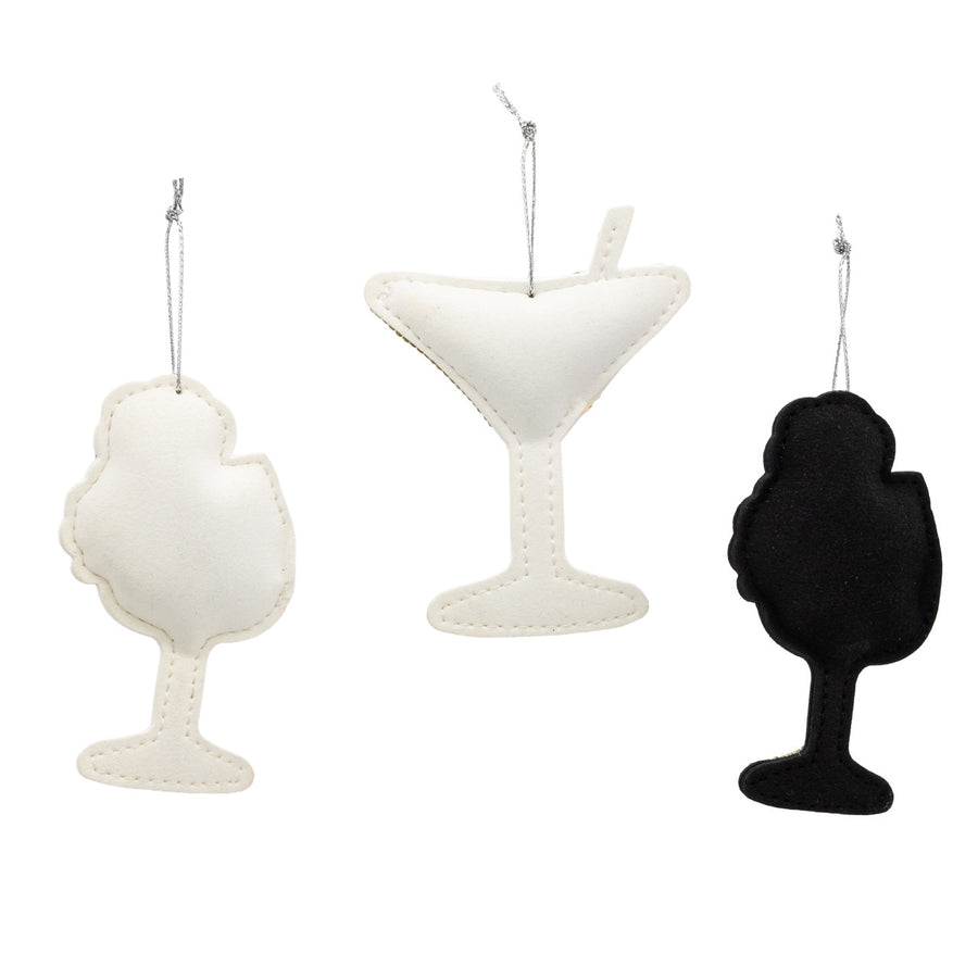 Bedazzled Collection™ Wine & Martini Ornaments