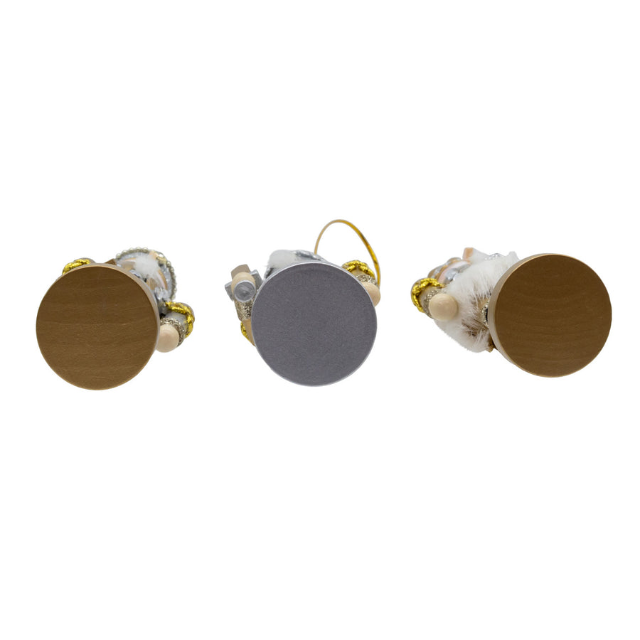 6" Silver & Gold Nutcracker Ornaments
