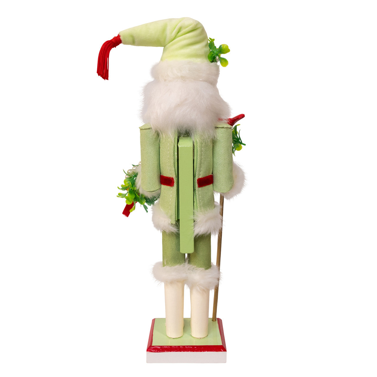 15" Mistletoe Kisses Santa Nutcracker
