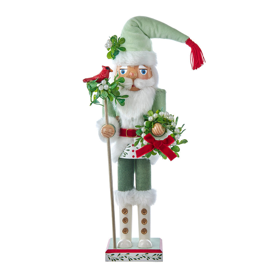 15" Mistletoe Kisses Santa Nutcracker