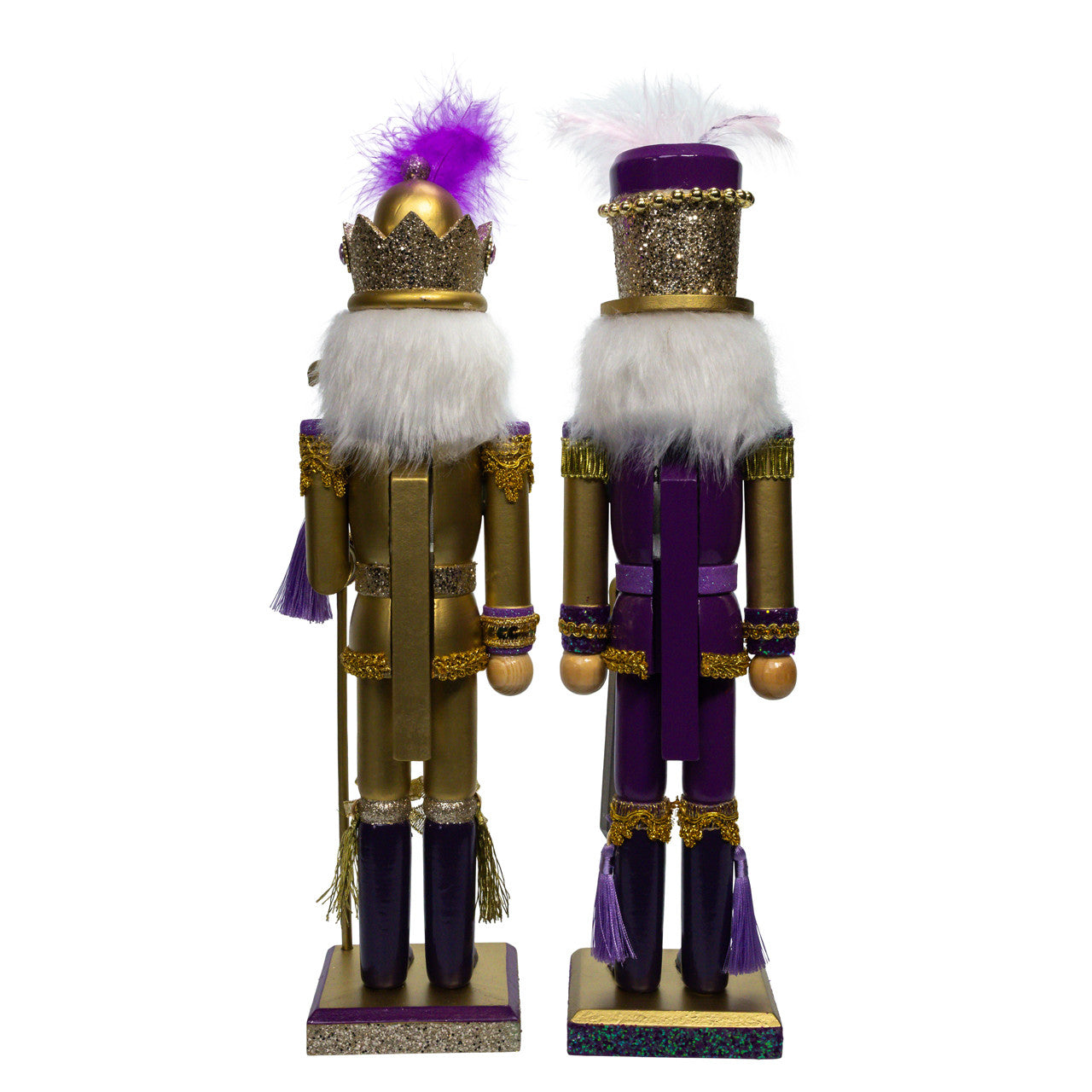 15" Purple & Gold Nutcrackers