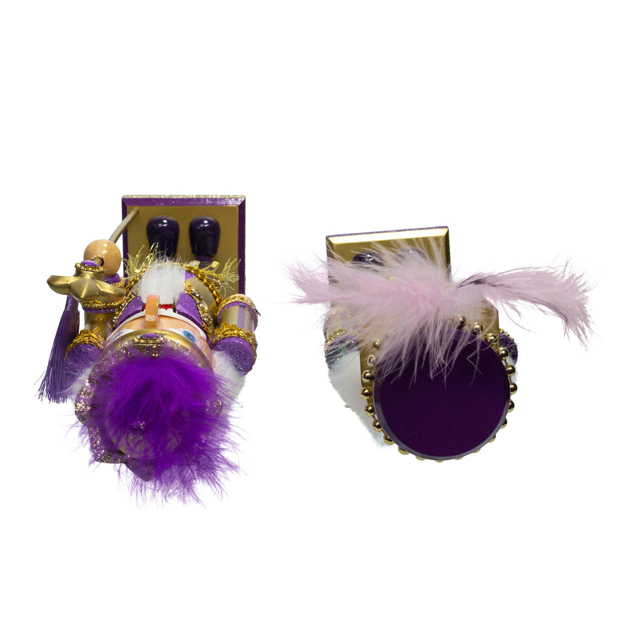 15" Purple & Gold Nutcrackers