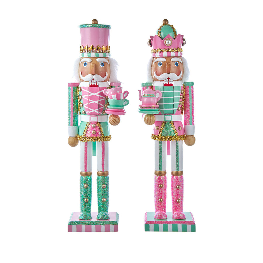 15" Pink & Green Nutcrackers