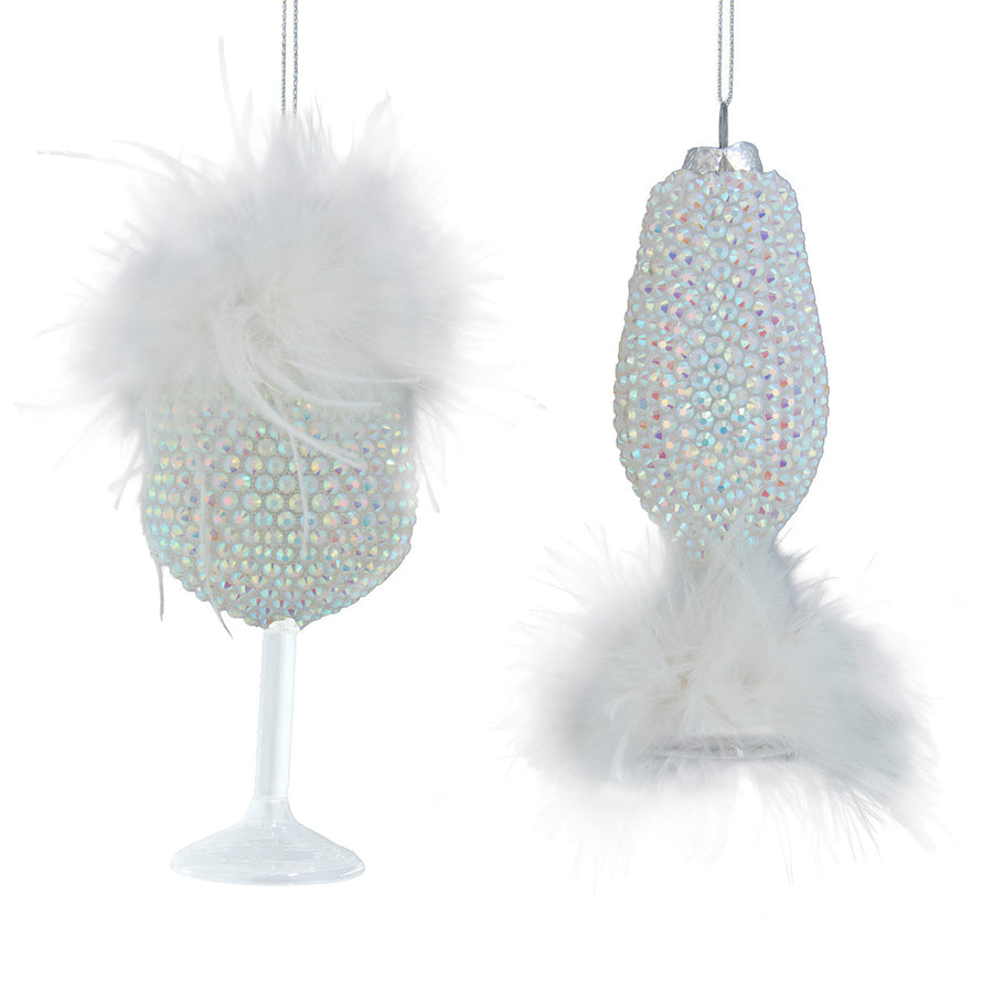 Bedazzled™ Glass Wine & Champagne Ornaments