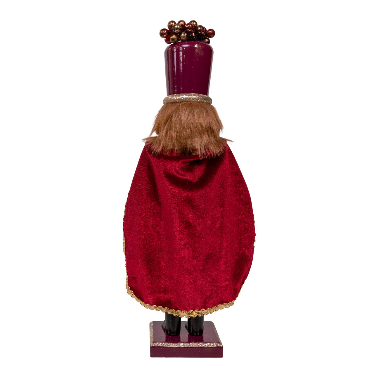 15" Burgundy Wine Nutcracker