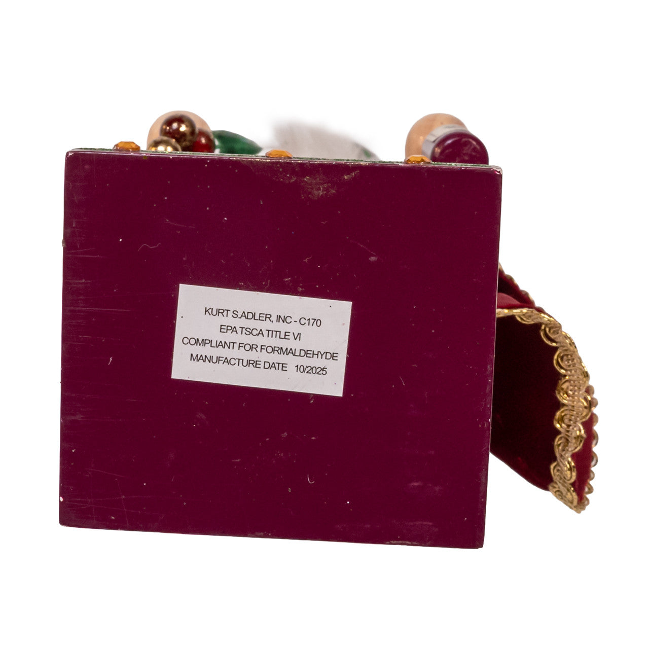15" Burgundy Wine Nutcracker