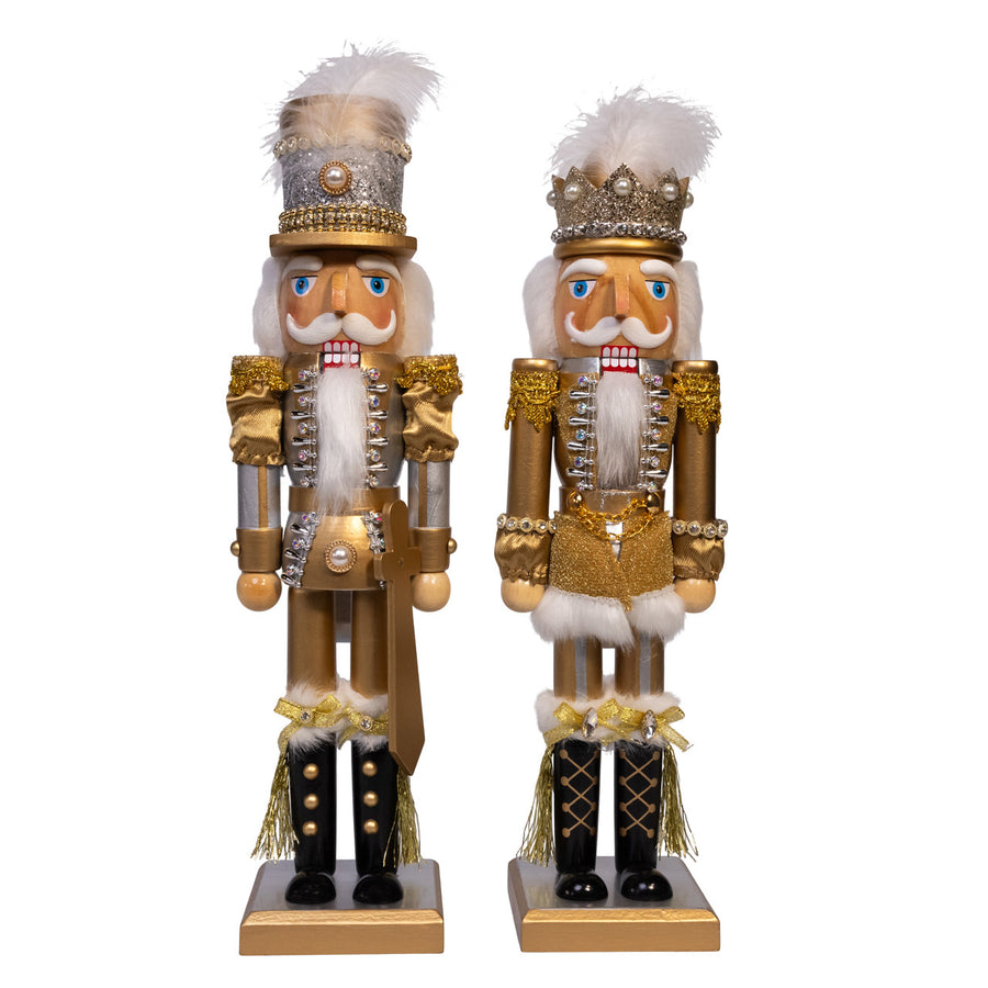 15" Gold Nutcrackers