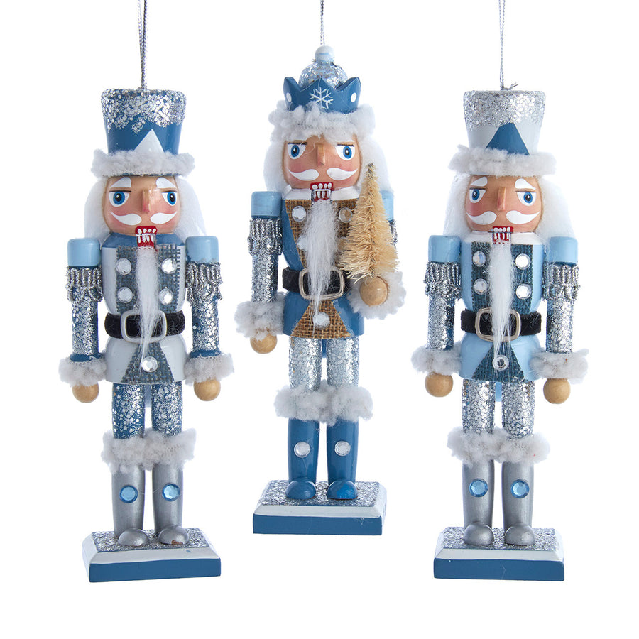 6" Blue Nutcracker Ornaments