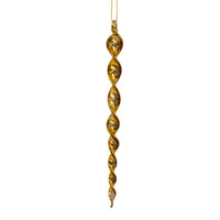 Glass Gold Foil Finish Icicles