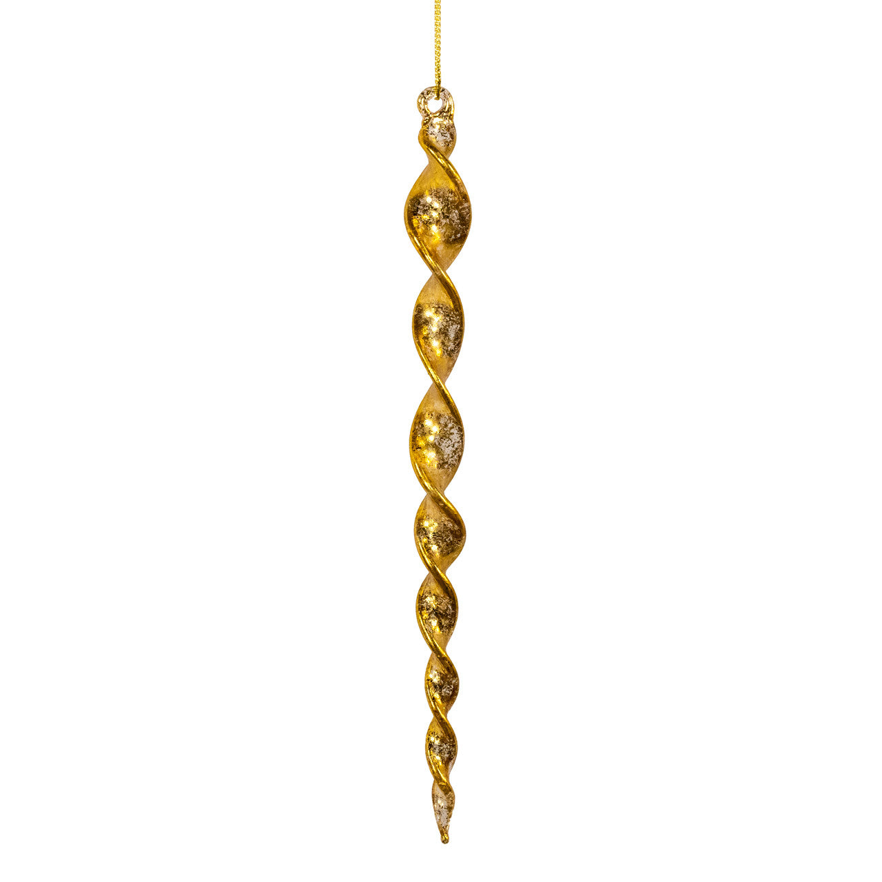Glass Gold Foil Finish Icicles