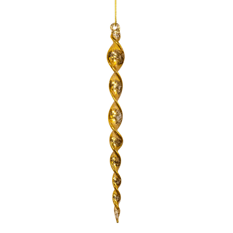 Glass Gold Foil Finish Icicles