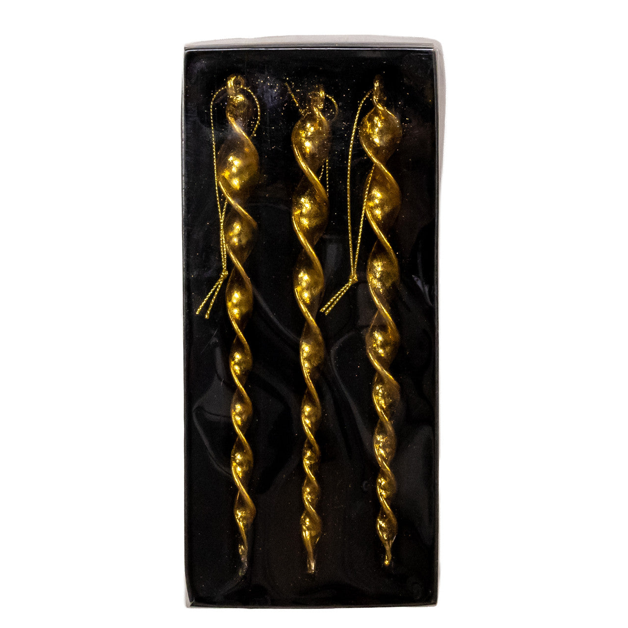 Glass Gold Foil Finish Icicles