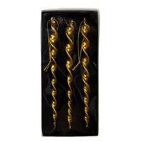 Glass Gold Foil Finish Icicles