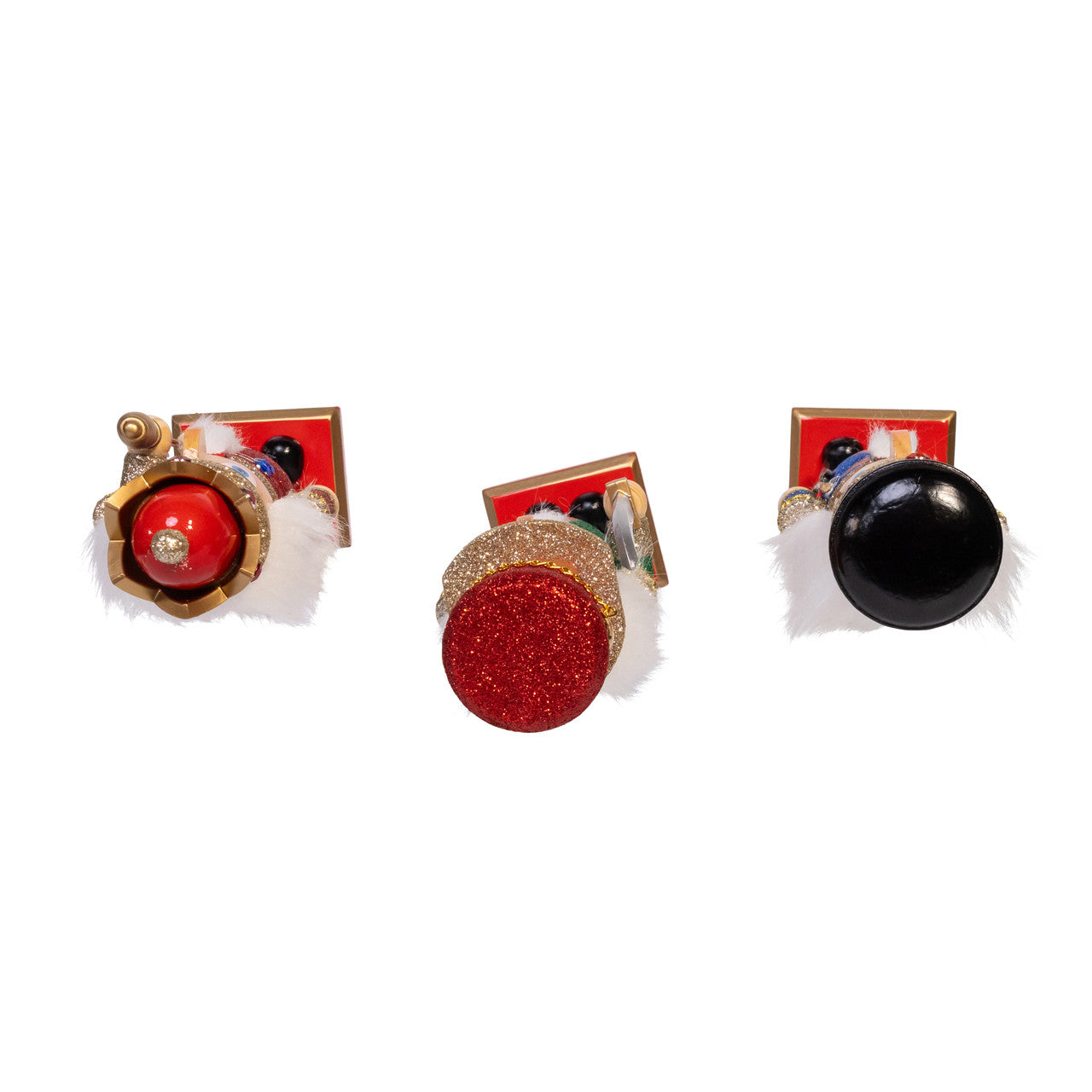 10" Red, Green & Blue Nutcrackers