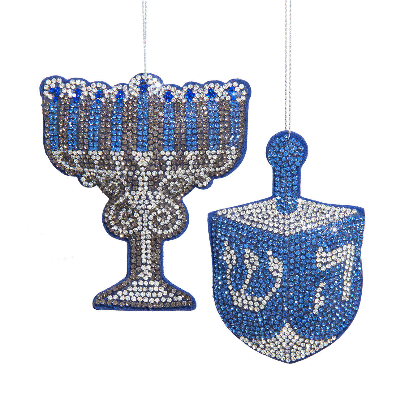 Bedazzled Collection™ Menorah & Dreidel Ornaments