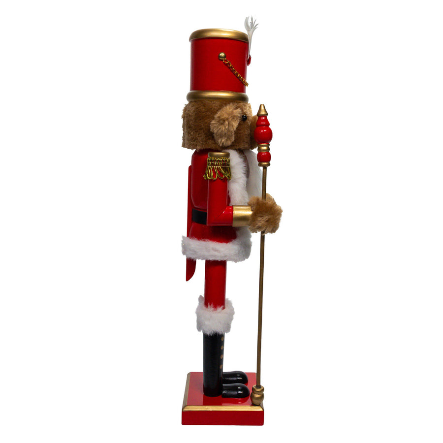 15" Teddy Bear Soldier Nutcracker
