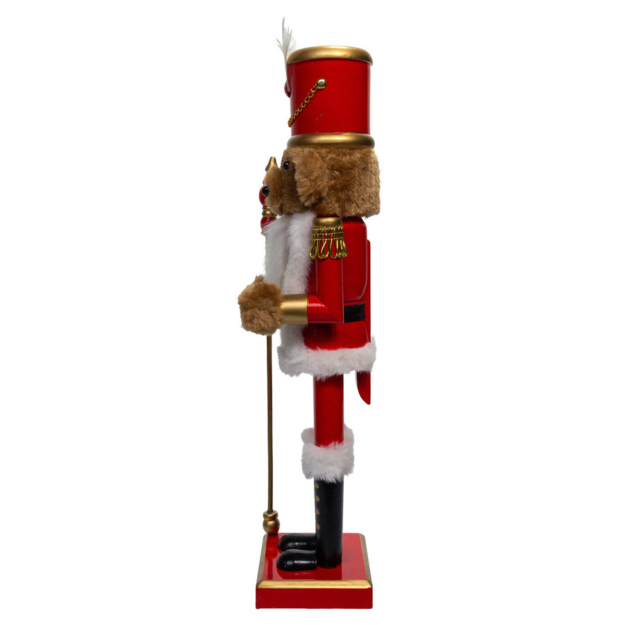 15" Teddy Bear Soldier Nutcracker